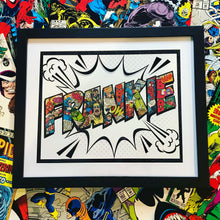 Load image into Gallery viewer, Vintage 90's Marvel Comic Name Frames