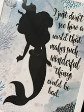 Load image into Gallery viewer, Ariel Quote Glitter Print Framed Art