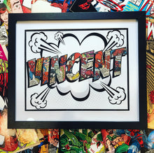Load image into Gallery viewer, Vintage 90's Marvel Comic Name Frames