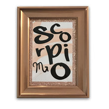 Load image into Gallery viewer, Rose Gold Scorpio Frame