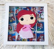 Load image into Gallery viewer, Ariel 3D Pop Up Comic Shadow Box