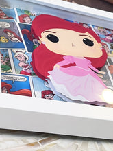 Load image into Gallery viewer, Ariel 3D Pop Up Comic Shadow Box