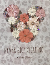 Load image into Gallery viewer, Mickey Glitter Print Leopard Embellished Floral Head Framed Art