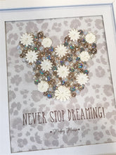 Load image into Gallery viewer, Embellished Glitter Print Leopard Mickey Head Framed Art