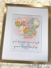 Load image into Gallery viewer, Glitter Printed Mickey Floral Head Framed Art