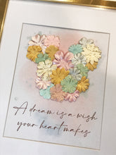 Load image into Gallery viewer, Glitter Printed Mickey Floral Head Framed Art