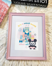 Load image into Gallery viewer, It's A Small World Mickey Pinkie Framed Art