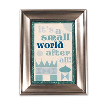 Load image into Gallery viewer, It's a Small World Silver Framed Art