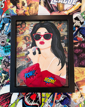 Load image into Gallery viewer, Wonder Woman Upcycled Comic Pop Up Frame