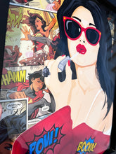 Load image into Gallery viewer, Wonder Woman Upcycled Comic Pop Up Frame
