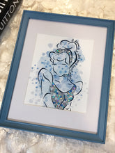 Load image into Gallery viewer, Cinderella A Dream Is A Wish Your Heart Makes Embellished Framed Art
