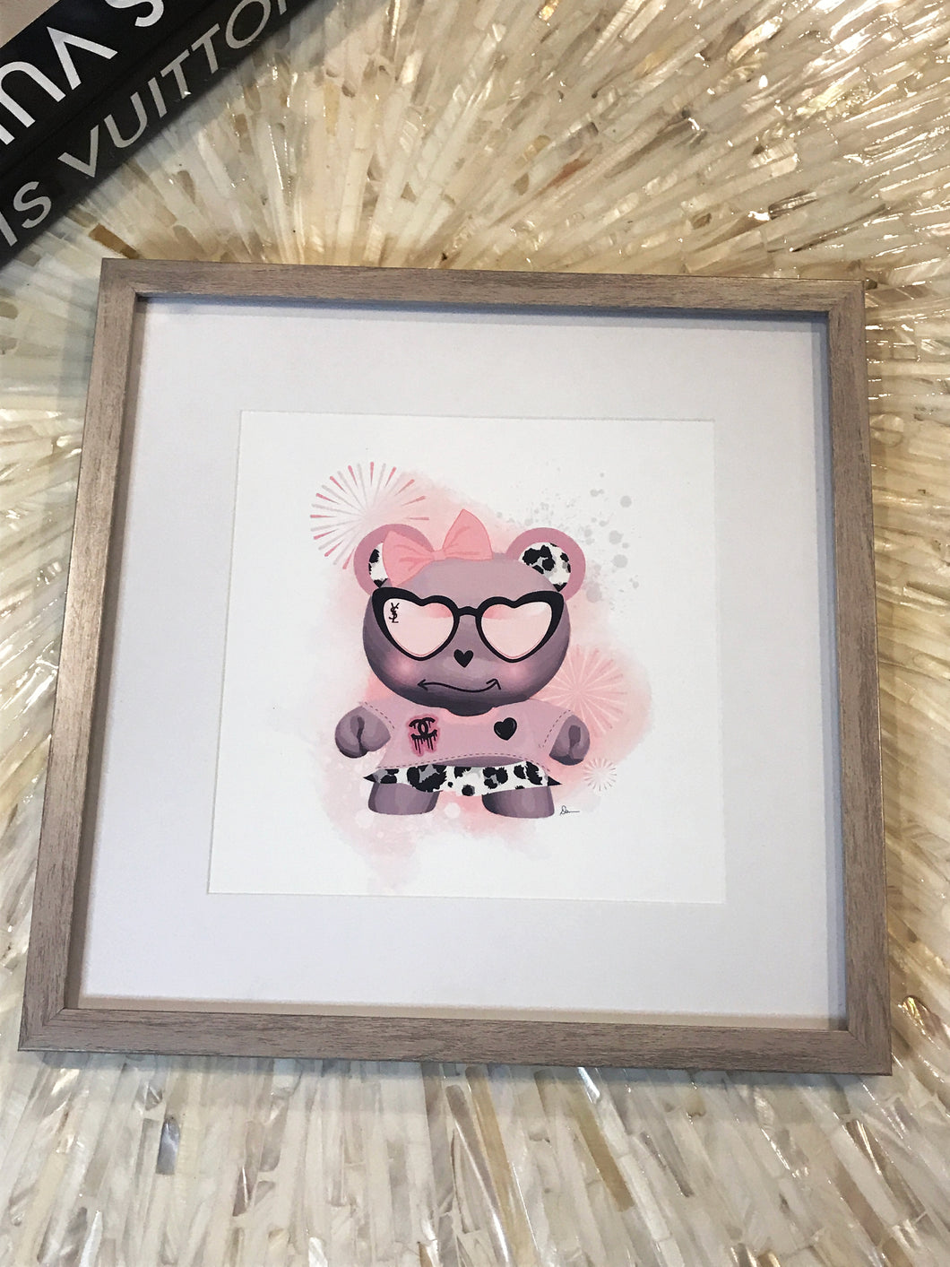 Too Glam Pinkies Framed Art