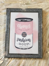 Load image into Gallery viewer, Fashion Soup Sparkle Framed Art
