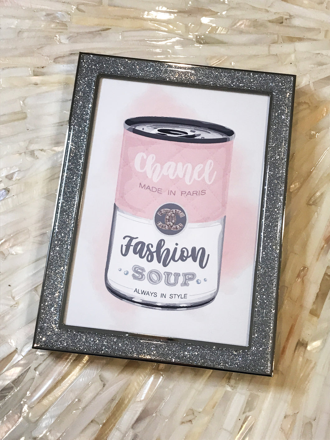 Fashion Soup Sparkle Framed Art