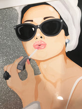 Load image into Gallery viewer, Audrey Hepburn Inspired Glitter Framed Art
