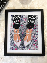 Load image into Gallery viewer, Bad Ass Boss Babe Framed Art
