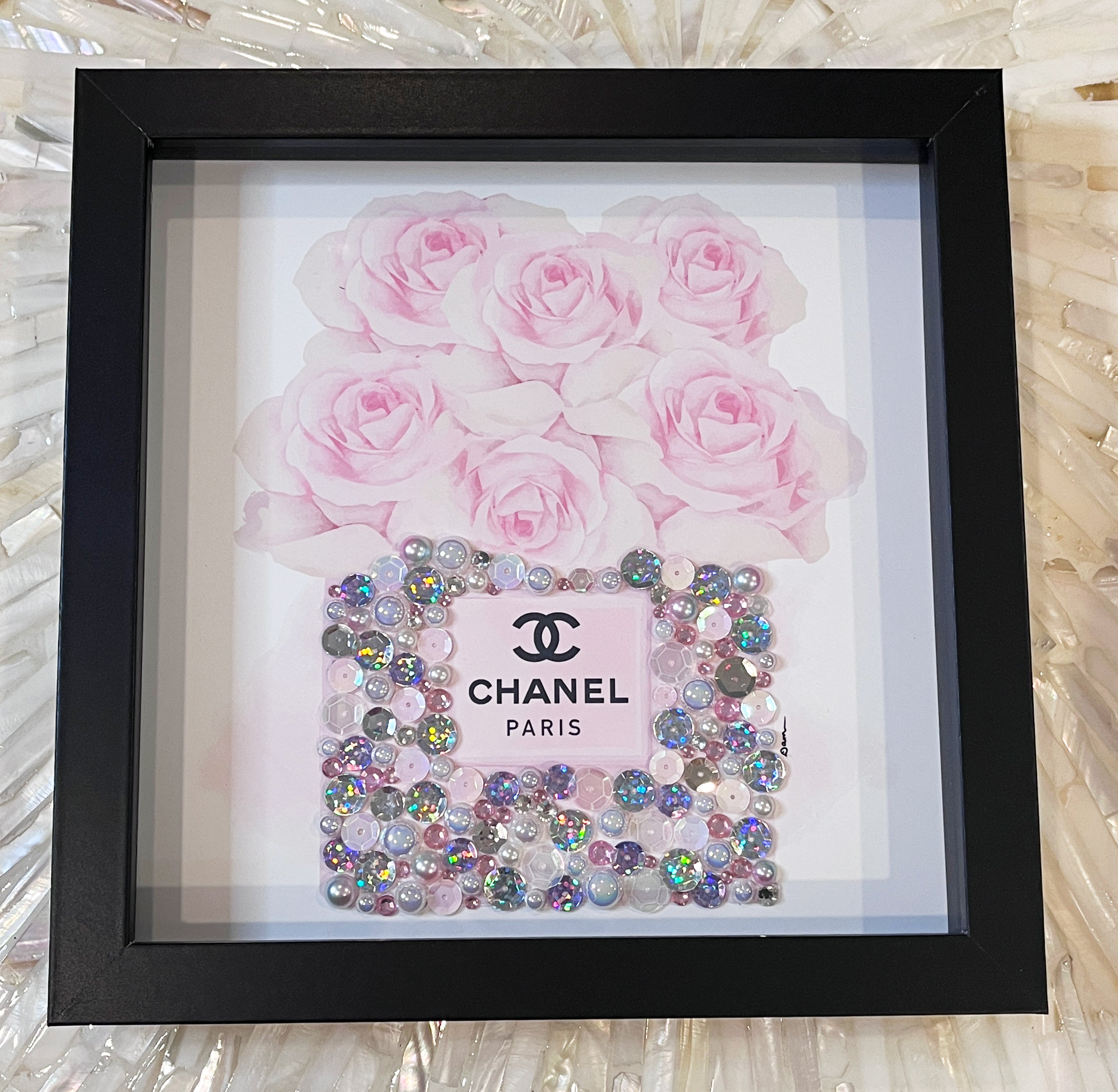 CHANEL CC Charm Set-Moon,Star,Perfume Bottle Charm&Gold Origami  Bag,Bow&Camellia