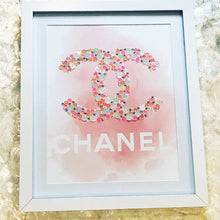 Load image into Gallery viewer, Hand Embellished Chanel Inspired Framed Art
