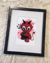 Load image into Gallery viewer, Cute As Hell Devil Pinkies Framed Art
