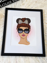 Load image into Gallery viewer, Crystal Embellished Disney Fashionista Framed Art
