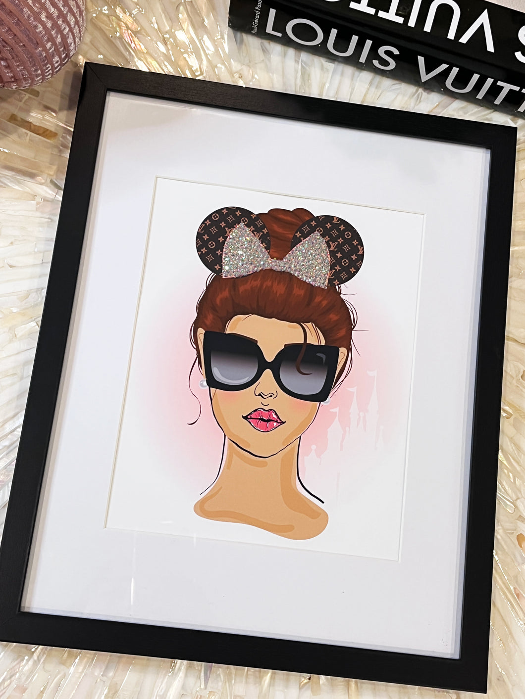 Crystal Embellished Disney Fashionista Framed Art