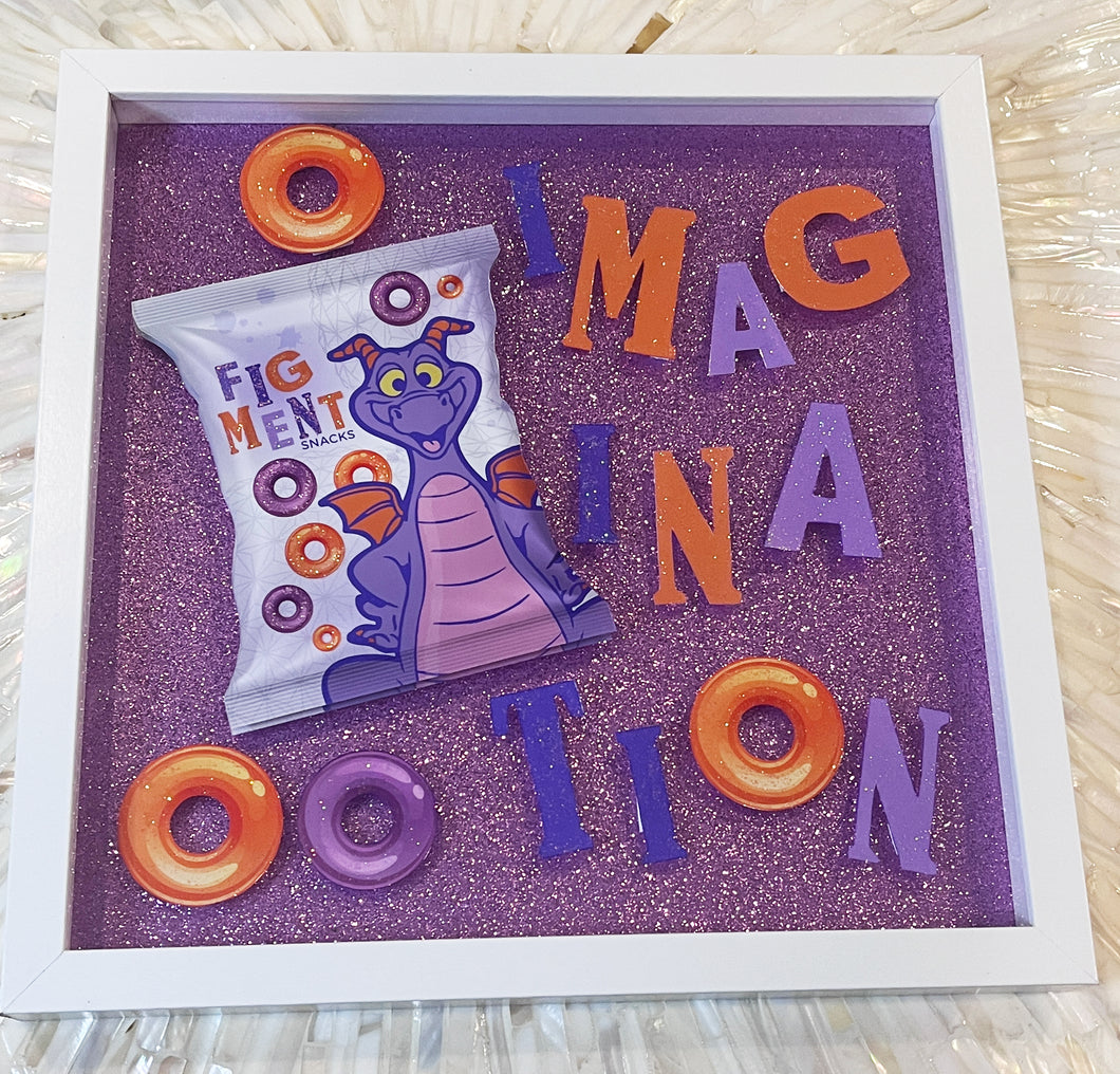 Figment Imagination Pop Art Shadow Box