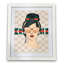 Load image into Gallery viewer, Gucci Inspired Fashion Gal Framed Art
