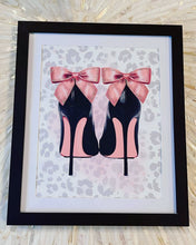 Load image into Gallery viewer, High Heels Glitter Embellished Framed Art
