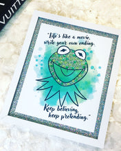 Load image into Gallery viewer, Kermit The Frog Hand Embellished Framed Art
