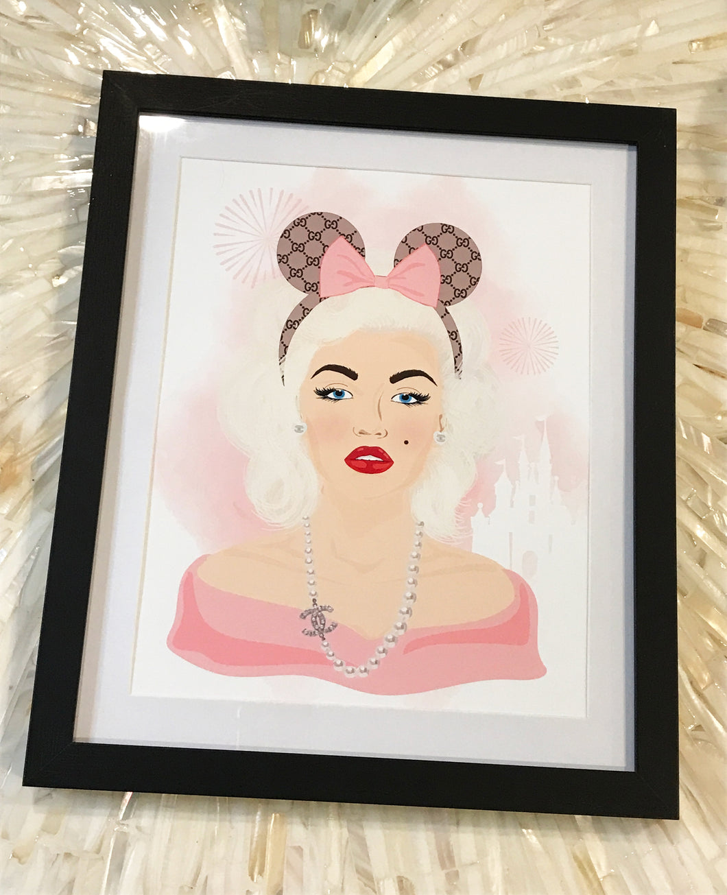 Marilyn Goes To Disney Framed Art