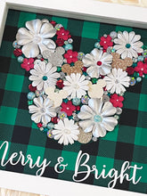 Load image into Gallery viewer, Merry and Bright Mickey Floral Shadow box
