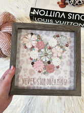 Load image into Gallery viewer, Never Stop Dreaming Embellished Mickey Shadow Box
