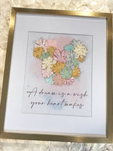 Load image into Gallery viewer, Glitter Printed Mickey Floral Head Framed Art
