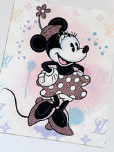 Load image into Gallery viewer, Fashionably Minnie Crystal Embellished Framed Art
