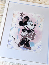 Load image into Gallery viewer, Fashionably Minnie Crystal Embellished Framed Art
