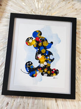 Load image into Gallery viewer, Paint Splatter Mickey Framed Art
