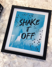 Load image into Gallery viewer, Shake It Off Glitter Printed Framed Art
