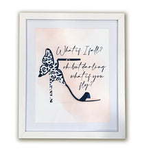 Load image into Gallery viewer, Don&#39;t Be Afraid To Fly Butterfly Shoe Framed Art
