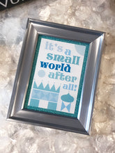 Load image into Gallery viewer, It&#39;s a Small World Silver Framed Art
