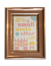 Load image into Gallery viewer, Its a Small World Rose Gold Framed Art
