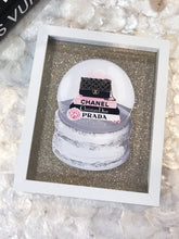 Load image into Gallery viewer, Chanel Inspired 3D Pop Up Snow Globe Shadow Box Frame
