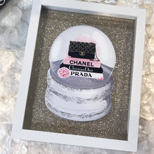 Load image into Gallery viewer, Chanel Inspired 3D Pop Up Snow Globe Shadow Box Frame
