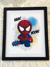 Load image into Gallery viewer, Spidey Pinkie Framed Art
