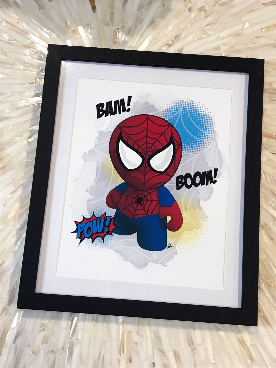 Spidey Pinkie Framed Art