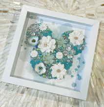 Load image into Gallery viewer, Tiana Inspired Mickey Head Floral Shadow Box
