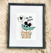 Load image into Gallery viewer, Baby Yoda Likes Snacks Framed Art
