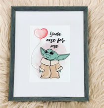 Load image into Gallery viewer, Yoda One For Me Baby Yoda Framed Art
